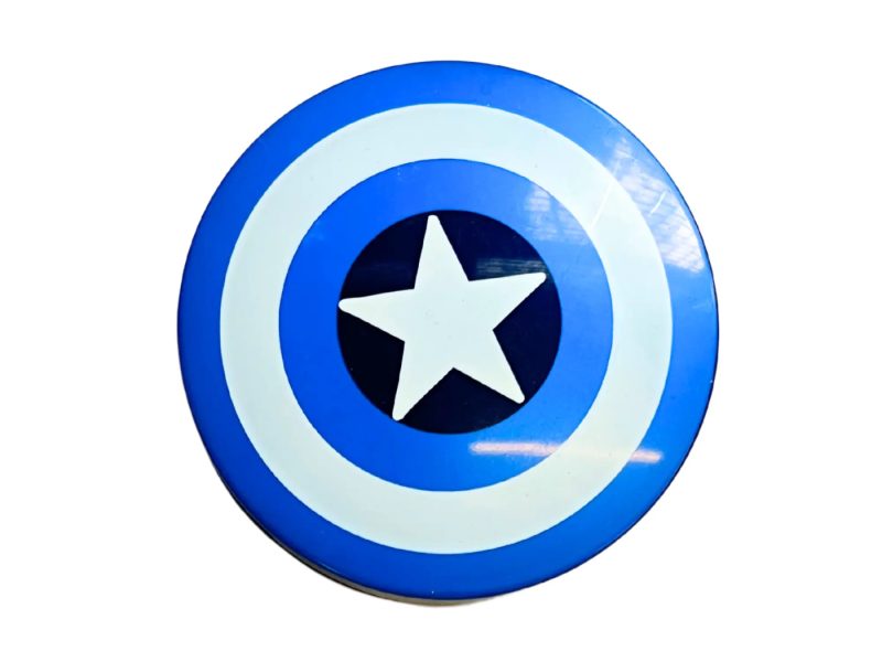 Estuche para lentes de contacto con diseño de Capitán América, Color: azul