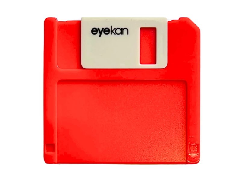 Estuche para lentes de contacto flexible, color: rojo