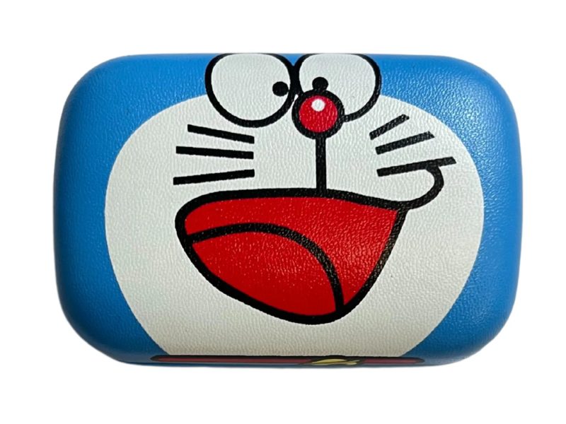 Estuche para lentes de contacto con estampado de Line Friends, color: Doraemon
