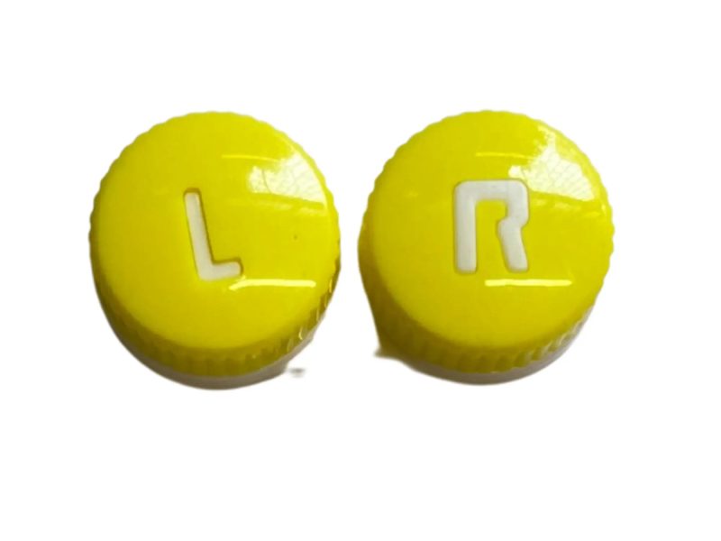 Estuche para lentes de contacto, color: amarillo