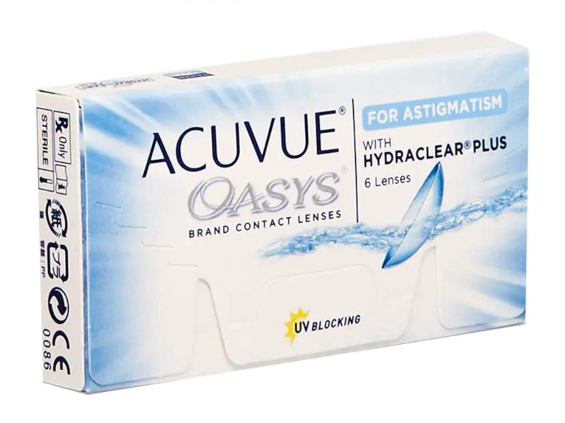 Acuvue Oasys For Astigmatism (6 unidades), Lentes de contacto 1-2 semanales