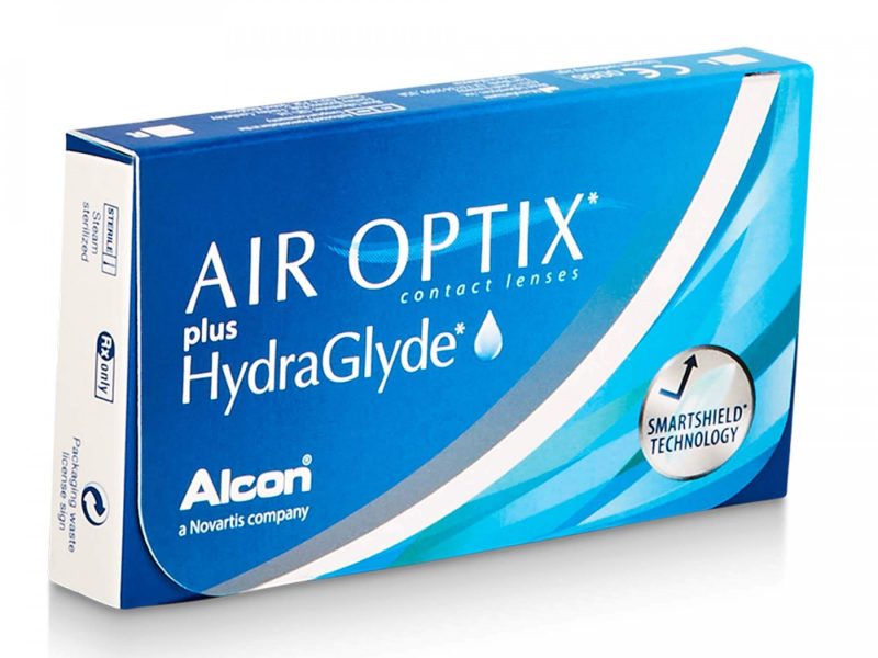 Air Optix plus HydraGlyde (3 unidades), lentillas mensuales