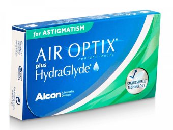   Air Optix plus HydraGlyde for Astigmatism (3 unidades), lentillas mensuales