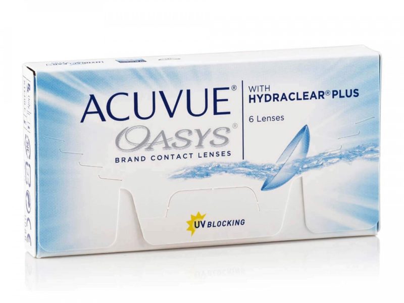 Acuvue Oasys With Hydraclear Plus (6 unidades), Lentes de contacto 1-2 semanales