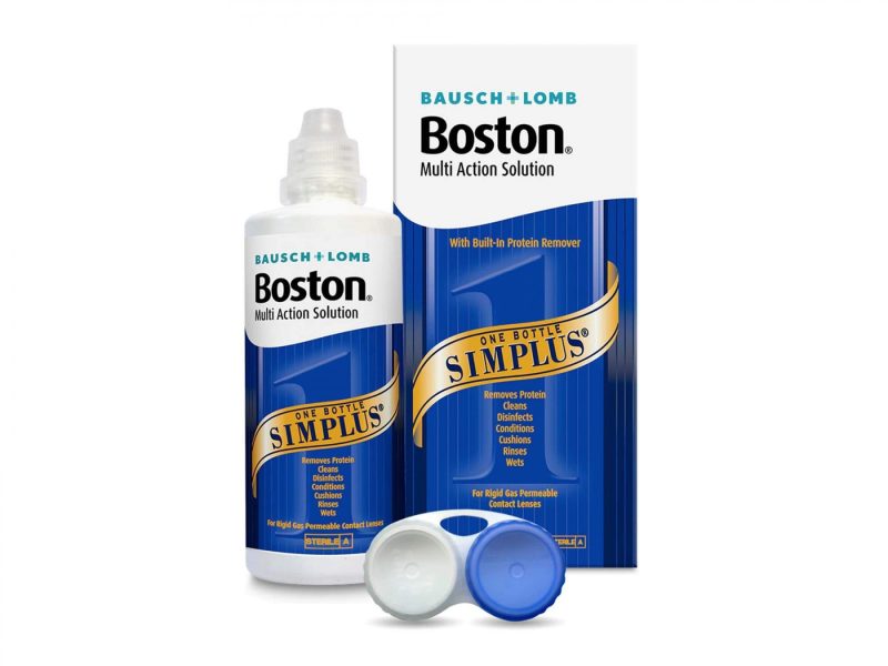 Boston Simplus (120 ml), líquido limpiador de lentillas duras
