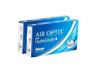Air Optix plus HydraGlyde (12 unidades), lentillas mensuales