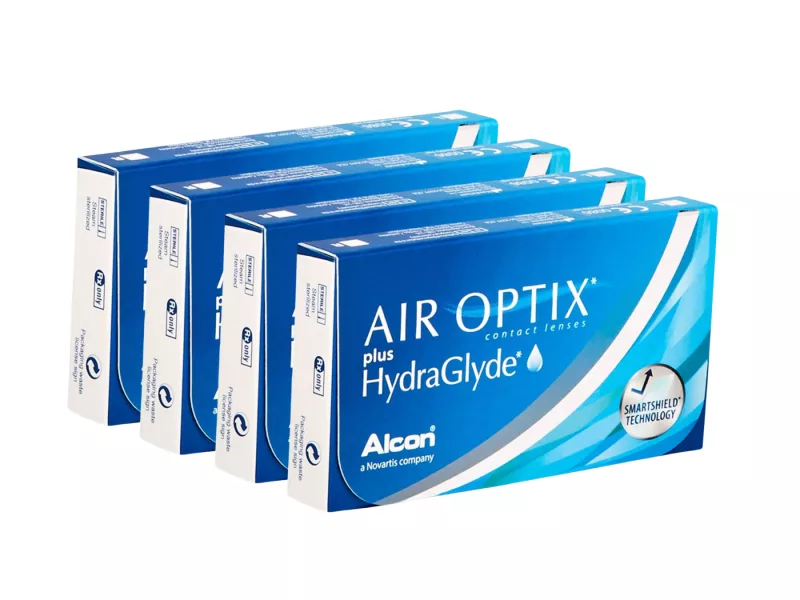Air Optix plus HydraGlyde (24 unidades), lentillas mensuales