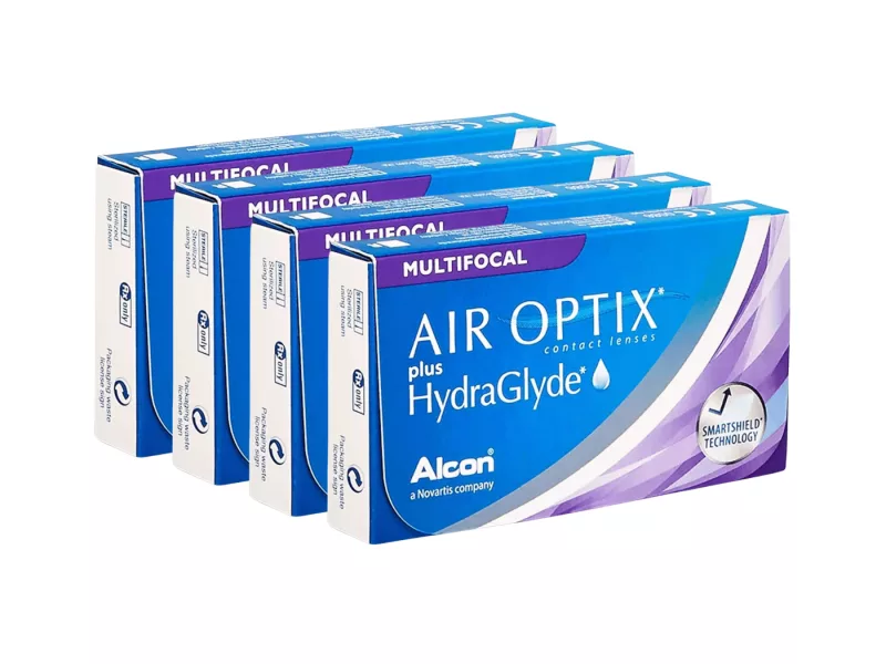 Air Optix plus HydraGlyde Multifocal (24 unidades), lentillas mensuales