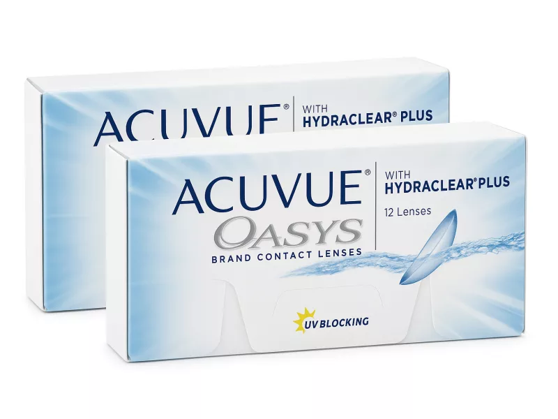 Acuvue Oasys With Hydraclear Plus (24 unidades), Lentes de contacto 1-2 semanales