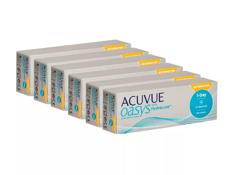 Acuvue Oasys 1-Day For Astigmatism With Hydraluxe (180 unidades)