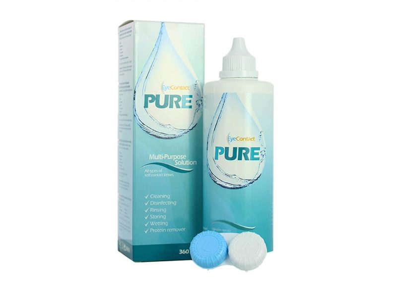 EyeContact PURE (360 ml), líquido para lentillas con estuche