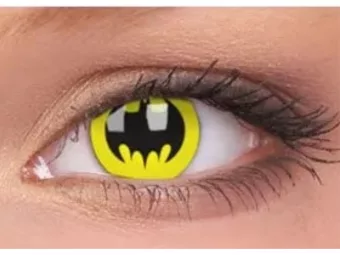   ColourVUE Crazy Batman (2 unidades) , cubierta, 3 lentillas mensuales - sin dioptrías 