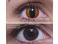 ColourVUE Crazy Ojo de Dragón (2 unidades) , cubierta, 3 lentillas mensuales - sin dioptrías 