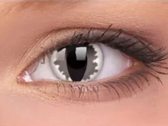   ColourVUE Crazy Ojo de dragón gris (2 unidades) , cubierta, 3 lentillas mensuales - sin dioptrías 