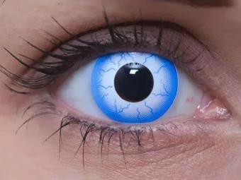   ColourVUE Crazy Lightening (2 unidades) , cubierta, 3 lentillas mensuales - sin dioptrías 