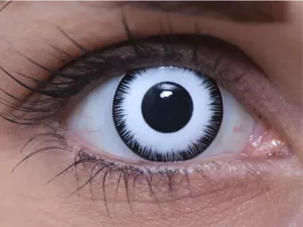   ColourVUE Crazy Lunático (2 unidades) , cubierta, 3 lentillas mensuales - sin dioptrías 