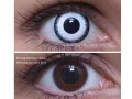 ColourVUE Crazy Lunático (2 unidades) , cubierta, 3 lentillas mensuales - sin dioptrías 