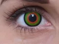 ColourVUE Crazy Mad Hatter (2 unidades) , cubierta, 3 lentillas mensuales - sin dioptrías 