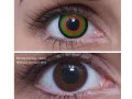 ColourVUE Crazy Mad Hatter (2 unidades) , cubierta, 3 lentillas mensuales - sin dioptrías 