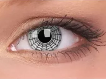   ColourVUE Crazy Telaraña (2 unidades) , cubierta, 3 lentillas mensuales - sin dioptrías 