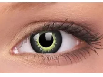   ColourVUE Crazy Eclipse (2 unidades) , cubierta, 3 lentillas mensuales - sin dioptrías 
