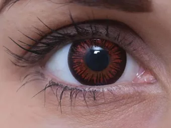   ColourVUE Crazy Vampiro (2 unidades) , cubierta, 3 lentillas mensuales - sin dioptrías 