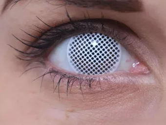   ColourVUE Crazy Pixel Blanco (2 unidades) , cubierta, 3 lentillas mensuales - sin dioptrías 