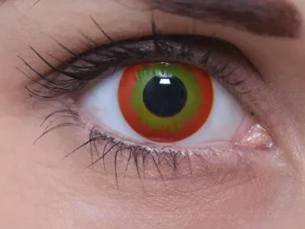   ColourVUE Crazy Wildfire (2 unidades) , cubierta, 3 lentillas mensuales - sin dioptrías 