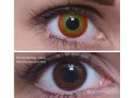 ColourVUE Crazy Wildfire (2 unidades) , cubierta, 3 lentillas mensuales - sin dioptrías 