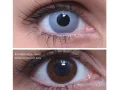 ColourVUE Crazy Gris zombi (2 unidades) , cubierta, 3 lentillas mensuales - sin dioptrías 