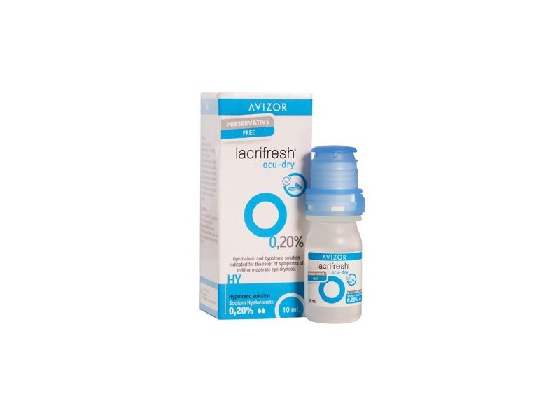 Lacrifresh Ocu-Dry 0.20% (10 ml),tartósítószer-mentes lágrimas artificiales, kontaktlencse mellé is