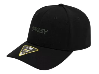 Oakley 912209-02E 6 Panel Stretch Metallic Hat Blackout L/XL