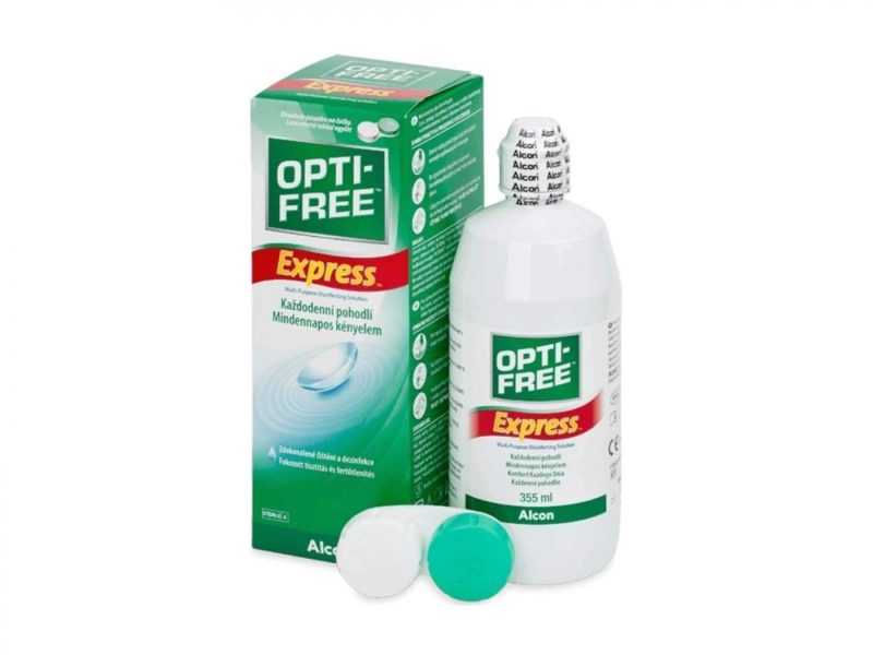 OPTI-FREE Express (355 ml), solución y estuche para lentillas