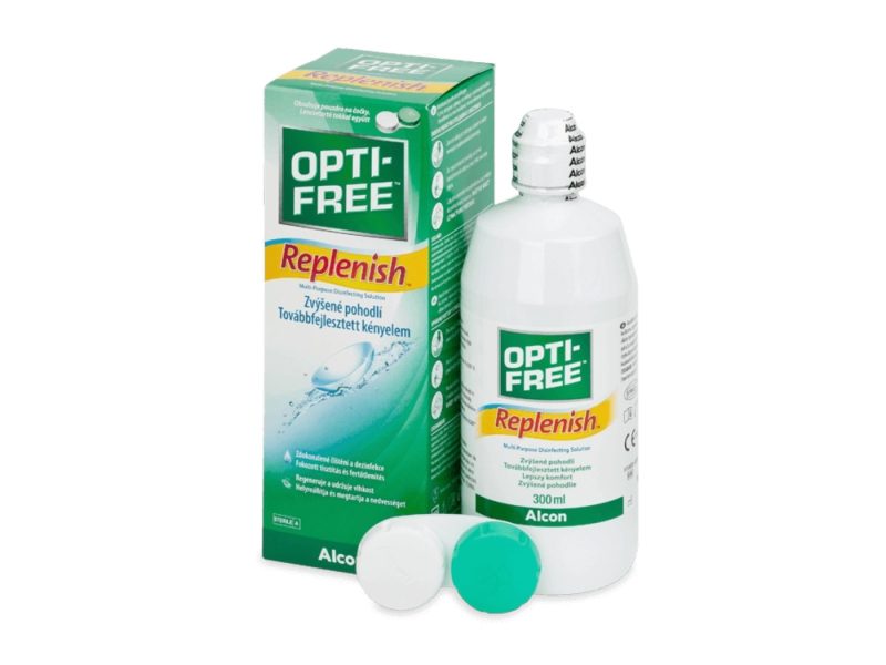 OPTI-FREE Replenish (300 ml), solución y estuche para lentillas