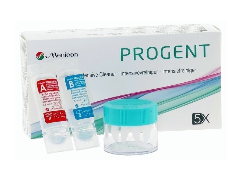 Progent SP-Intensivreiniger (2x5 db), acondicionador eliminador de proteínas - para lentes de contacto duras