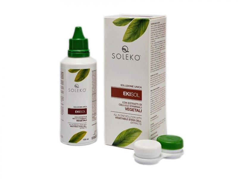 Ekisol (100 ml), solución y estuche para lentillas