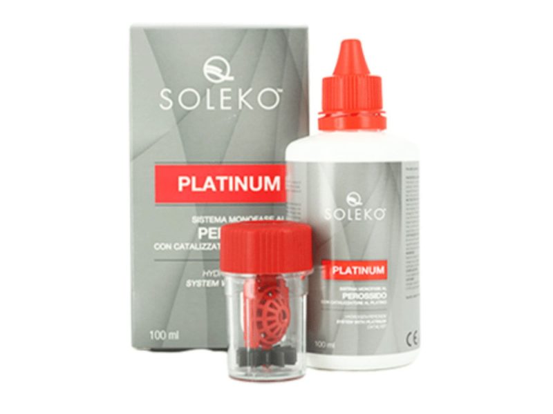 Platinum (100 ml), solución y estuche para lentillas, platinával