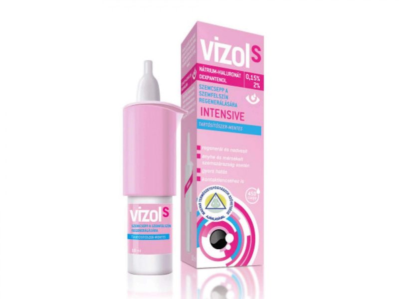 VizolS Intensive 0,15% HA 2% dexpantenol (10 ml),lágrimas artificiales