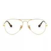 Montura de gafas dorada