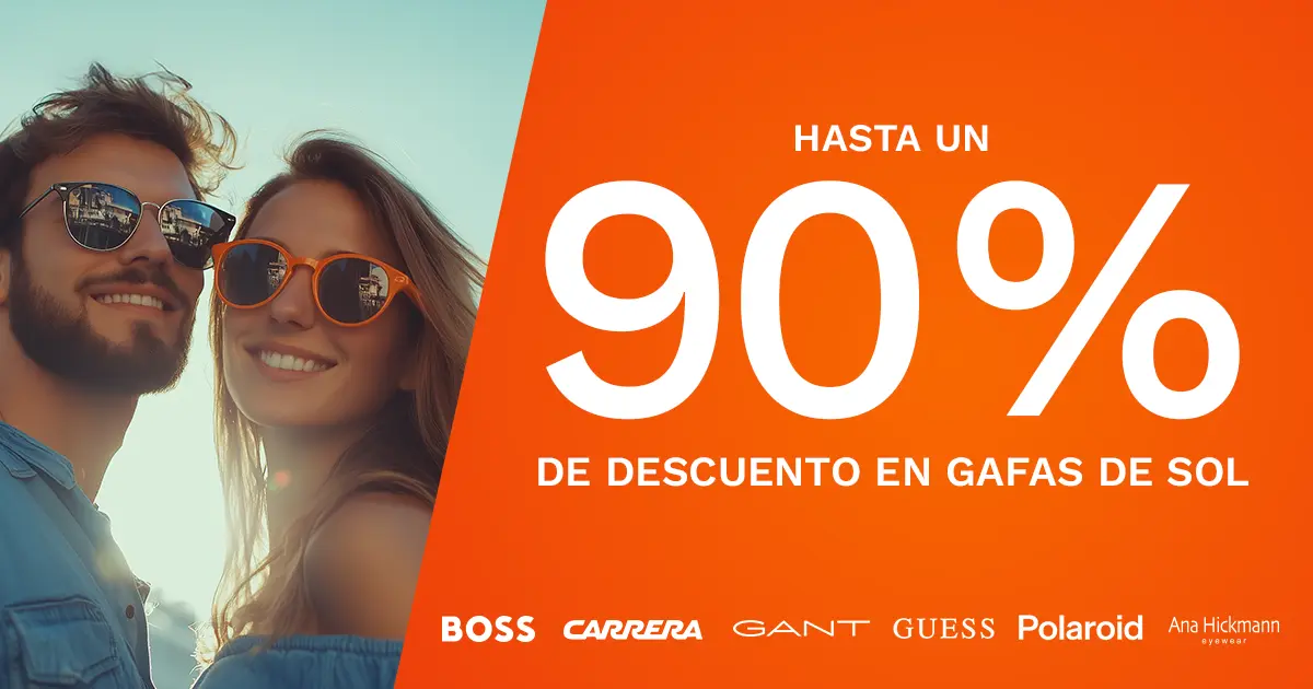 Oferta de verano en gafas de sol